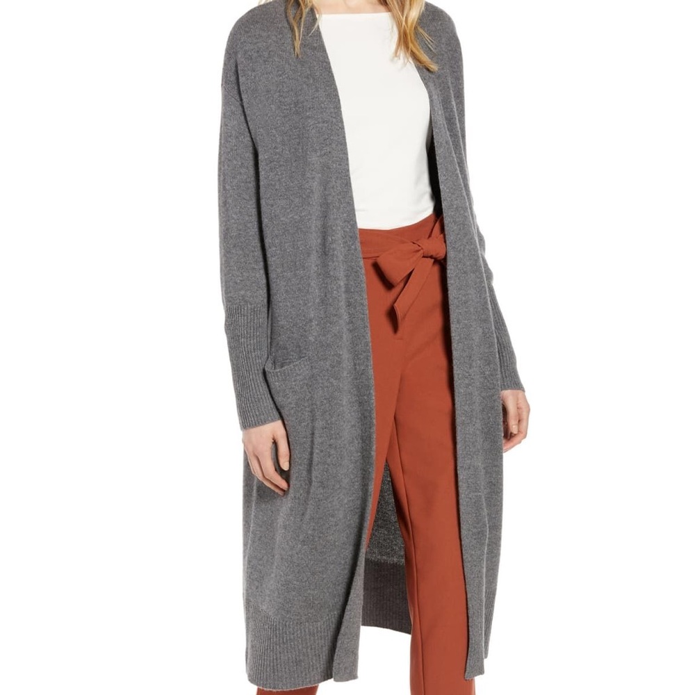 Halogen Wool & Cashmere Long Cardigan, NWOT